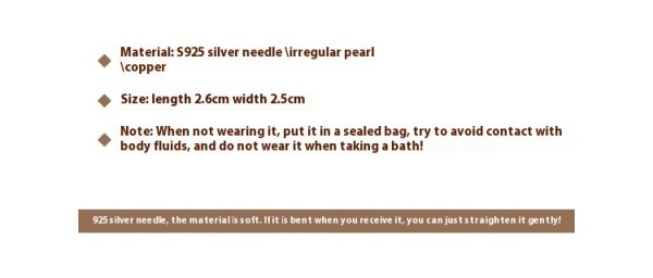 Irregular Pearl Circle Design Gold-plated Earrings For Women
