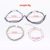 Map Opal Beads Peach Heart Chain Bracelet Four-piece Set