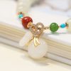 New Natural Hetian Gray Jade Bracelet Retro Temperament