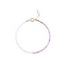 2mm Women's Purple Rattan Beautiful Purple Crystal Bracelet