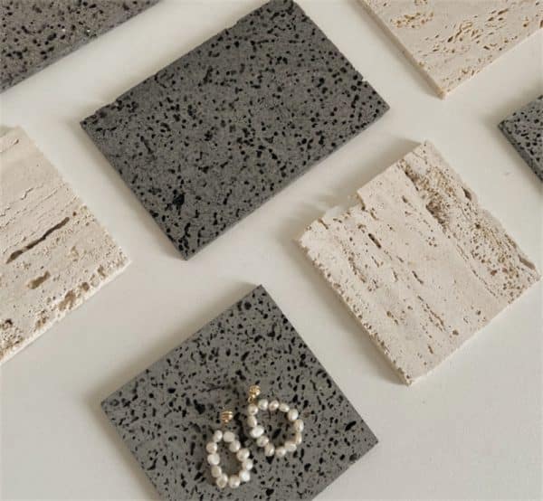 Super Beautiful Cave Stone Ins Wind Jewelry Display Props Beige Stone Cushion