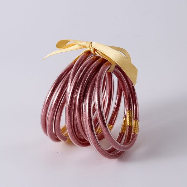 Colorful Silicon Ribbon Bow Bracelet