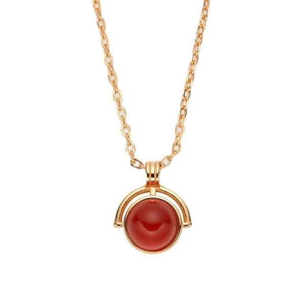 Women's Fashion Agate Splicing Square Candy Necklace