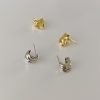 Women's Metal Three-layer Small Circle Ear Studs