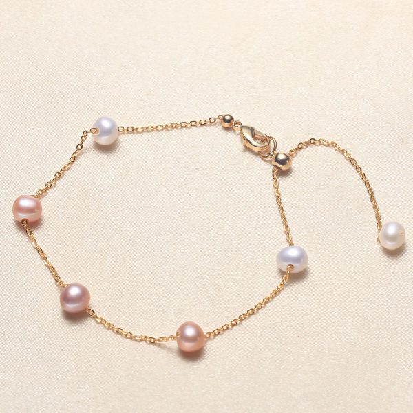 Starry Sky Colorful Small Pearl Bracelet For Girls Simple Style