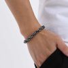 Twist Bracelet Vintage Old Made Male Gray Ornament