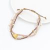 Multi-layer Winding Natural Stone Beaded Alloy Bracelet