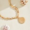 f3bdbb01-fad7-43e4-bc10-50eeca8a6045.jpg Simple Metal Shell Pendant Temperament Wild Design Conch Clavicle Chain
