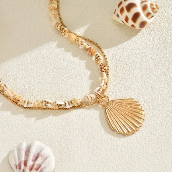 f3bdbb01-fad7-43e4-bc10-50eeca8a6045.jpg Simple Metal Shell Pendant Temperament Wild Design Conch Clavicle Chain