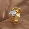 European And American Simple Special Interest Light Luxury Design Sense All-match Ring Women