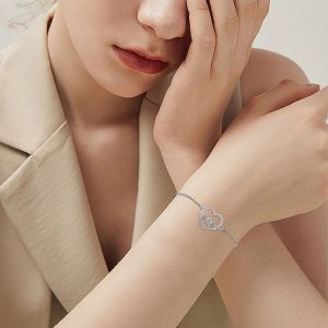 European And American Cat Footprints Bracelet High Sense Female With Hearts Dog Paw Bracelet Female