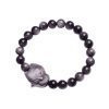 Obsidian Fox Single Ring Bracelet For Women