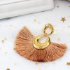 Water Drop Fan-shaped Tassel Earrings
