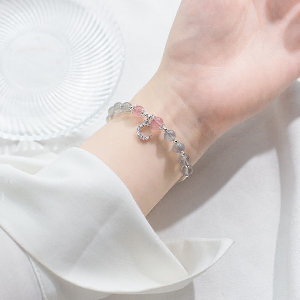 Natural Moonstone Single Circle Handmade Bracelet