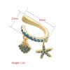 f4b9fef1-55da-4792-b368-6723387f7adb.jpg Micro-set Zircon Ear Clips Starfish And Shell With White Diamonds
