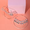 Simple Jewelry Circle Colorful Pendant Water Drop Earrings