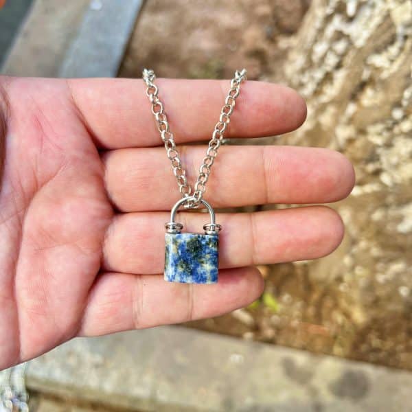 Lock Head Pendant Miscellaneous Stone