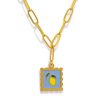 Fruit Plant Jade Necklace Pendant Gold Plated Color Retention 18K