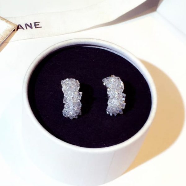 f513fbd6-7b39-43ad-b504-be41969716fe.jpg New Fashion Silver Needle Earrings Super Set With Rhinestones