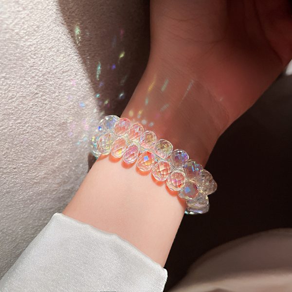 Female Vintage Double Row Crystal Bracelet