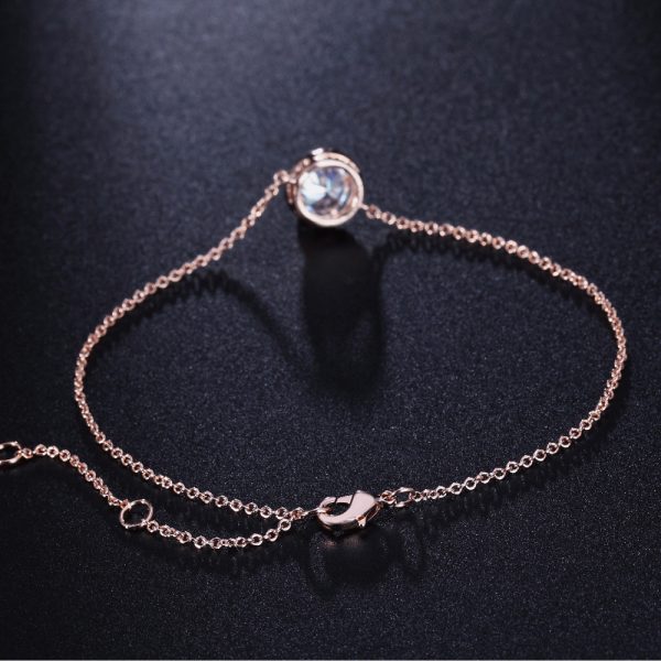 Crystal Women's Bracelet Zircon Micro-inlaid White Gold Plated Jewelry
