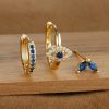 Lady Temperament Trendy Earrings Buckle Stud 3-piece Set