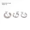 Diamond C-type Ear Clip Fashion Three-piece Set