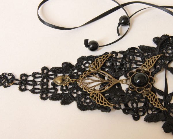 European And American Black Lace Bracelet Sleeve Cover