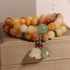 Natural Jinsi Jade Multi-layer Bracelet Women