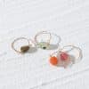 Multi Layered Laminated Stone Ring