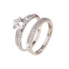 Affordable Luxury Copper Zircon Hollow Ring
