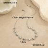 Ocean Wind Stainless Steel Sea Star Shell Pendant Necklace