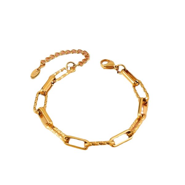 Titanium Steel Bracelet Cross-border Arrival Minimalist Design Plated 18K