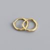 High-quality Circle-shaped S925 Sterling Silver Ear Buckle