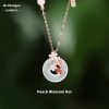 Koi Peace Buckle Necklace Women's Sterling Silver Pendant