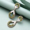 Simple Diamond Cutout Drop Earrings