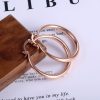 Eye-catching Accessories Fashion Simple Glossy Big Circle Earrings