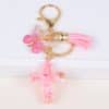 Tassel Butterfly Stone Cross Keychain