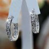 Fashion Zircon Feminine Personality Circle Earrings