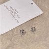 Knotting Exquisite Zircon Earrings For Women S925 Silver Light Luxury