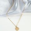 Golden Twelve Constellation Pendant Necklace INS Style