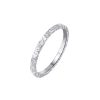 Women's Three-sided Crushed Ice Closed Ring