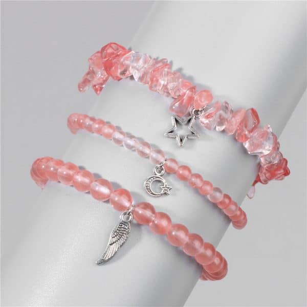 Natural Stone Elastic Bracelet Female
