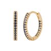 Circle Female Earrings Ear Clip Multicolor Zircon Elegant