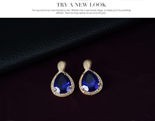 Simple Alloy Jewelry Set Necklace Earrings