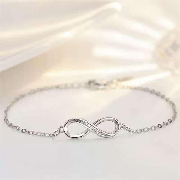 Mobius Strip Diamond Ring Push-pull Bracelet