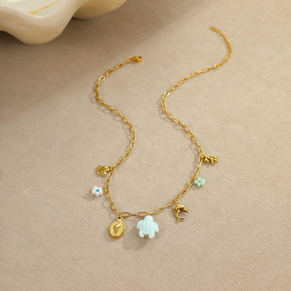 Ocean Style Pendant Stainless Steel Women's Necklace