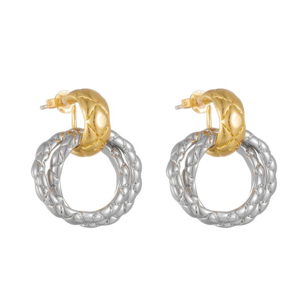 Ornament Circle Pendant Stud Senior Sense All-match Temperament Earrings