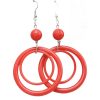High Sense Hollow Out Stitching Circle Ear Rings Female