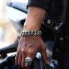 Retro Personalized Smoky Rain Retro Hip Hop Bracelet Motorcycle Men